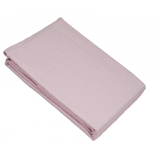 Κουβέρτα Πικέ Le Blanc Sanforized Cotton 100% Pink Μονή 170x245 Κουβέρτα Πικέ Le Blanc Sanforized Cotton 100% Pink Μονή 170x245