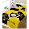 Σετ σεντόνια ΚΟΜΒΟΣ champions YELLOW BLACK μονά 160x240