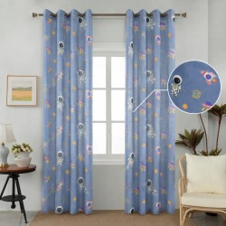 Κουρτίνα Παιδική με Τρουκς Τεμάχιο 270x280 cm Α857-16 Διαστημόπλοιο
