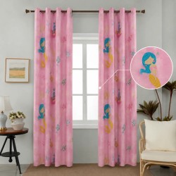 Κουρτίνα Παιδική με Τρουκς Τεμάχιο 270x280 cm Α858-10 Γοργόνα Ροζ