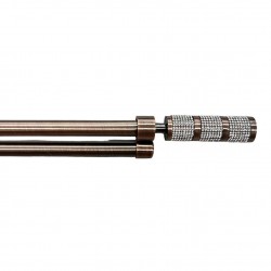 Κουρτινόξυλο Φ19mm Διπλό  Επεκτεινόμενο 160-310cm Με Άκρα SCSZ-Μπρονζέ