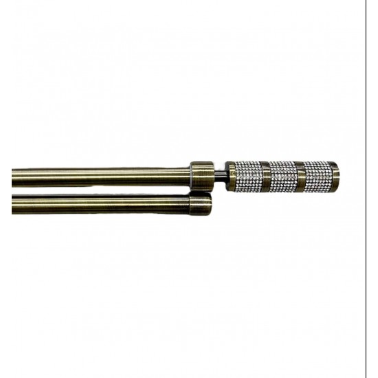 Κουρτινόξυλο Φ19mm Διπλό Επεκτεινόμενο 160-310cm Με Άκρα SCSZ-Χρυσό Κουρτινόξυλο Φ19mm Διπλό Επεκτεινόμενο 160-310cm Με Άκρα SCSZ-Χρυσό
