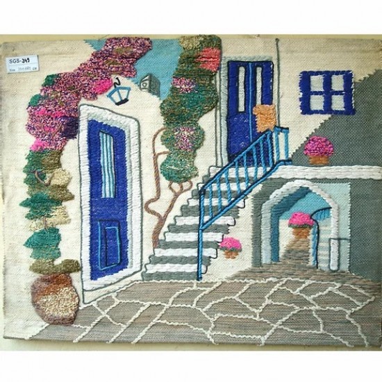 Υφαντή παραδοσιακή Πάντα Τοίχου 60 x 70 Art 03