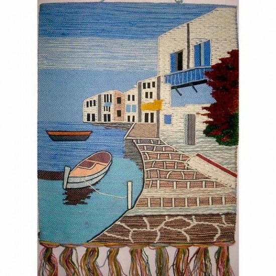 Υφαντή παραδοσιακή Πάντα Τοίχου 60 x 70 Art 05