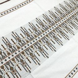 Σεμέν Υφαντό Αργαλειού "ΚΕΡΆΚΙ" 45x105cm Καφέ