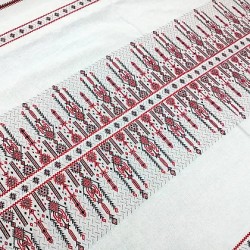 Σεμέν Υφαντό Αργαλειού "ΚΕΡΆΚΙ"" 45x105cm Κόκκινο