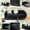 Ριχτάρι  Τριθέσιου  Καναπέ 180x280cm Chenille Με Κρόσια Μαυρό