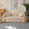Ριχτάρι Τετραθέσιου Καναπέ 180x320cm Chenille Με Κρόσια Μπεζ