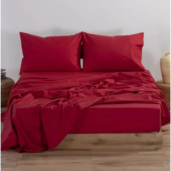 Σεντόνι Μεμονωμένο Μονό Με Λάστιχο Polycotton 100 X 200+30 Μπορντό Σεντόνι Μεμονωμένο Μονό Με Λάστιχο Polycotton 100 X 200+30 Μπορντό