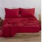 Σεντόνι Μεμονωμένο Μονό Με Λάστιχο Polycotton 100 X 200+30 Μπορντό