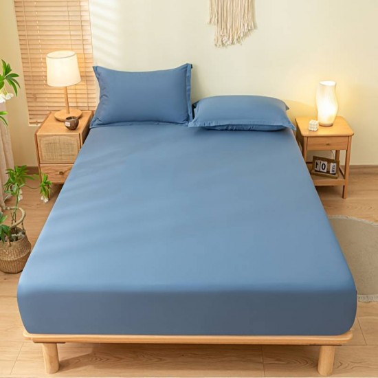 Σεντόνι Μεμονωμένο Μονό Με Λάστιχο Polycotton 100 X 200+30 Μπλέ Σεντόνι Μεμονωμένο Μονό Με Λάστιχο Polycotton 100 X 200+30 Μπλέ