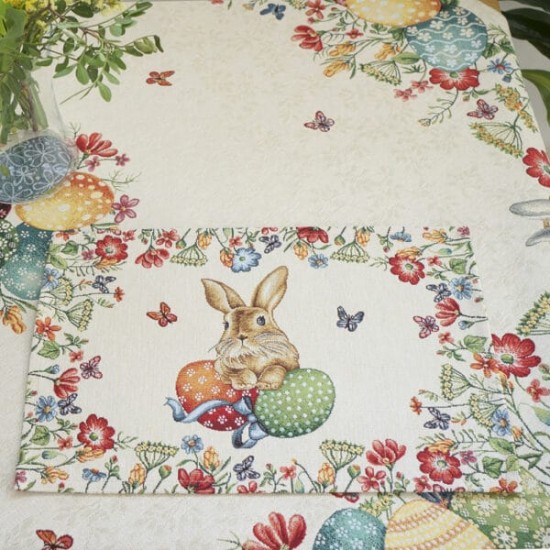 Πασχαλινό Σουπλά (35x50) Στόφα Easter  Bunny Dimeco