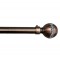 Κουρτινόξυλο Φ28mm Διπλό  Επεκτεινόμενο 120-210cm Με Άκρα