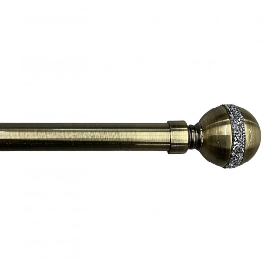 Κουρτινόξυλο Φ28mm Διπλό Επεκτεινόμενο 120-210cm Με Άκρα Κουρτινόξυλο Φ28mm Διπλό Επεκτεινόμενο 120-210cm Με Άκρα