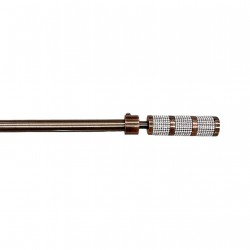 Κουρτινόξυλο Φ19mm Μονό Επεκτεινόμενο 120-210cm Με Άκρα SCSZ-Μπρονζέ