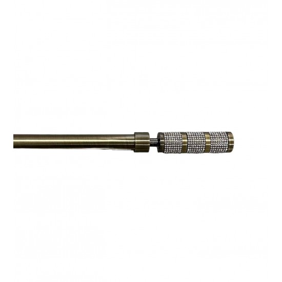 Κουρτινόξυλο Φ19mm Μονό Επεκτεινόμενο 160-310cmΜε Άκρα SCSZ-Χρυσό Κουρτινόξυλο Φ19mm Μονό Επεκτεινόμενο 160-310cmΜε Άκρα SCSZ-Χρυσό