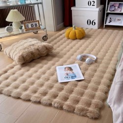 Γούνινο  Χαλί Διαδρόμου Αντιολισθητικό 60x90cm Καφέ
