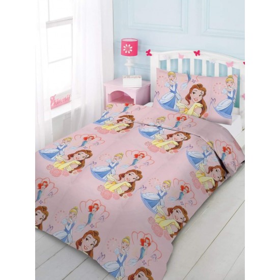 Σετ Πάπλωμα Παιδικό Μονό 160Χ240cm 100%Βαμβάκι Princess