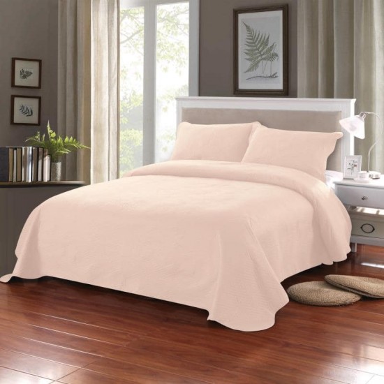 Σετ Κουβερλί Marwa Microfiber 220x240 Υπέρδιπλο Μονόχρωμο Σομόν Σετ Κουβερλί Marwa Microfiber 220x240 Υπέρδιπλο Μονόχρωμο Σομόν