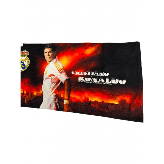 Βαμβακερή Πετσέτα Θαλάσσης CRISTIANO RONALDO 80x150 cm Βαμβακερή Πετσέτα Θαλάσσης CRISTIANO RONALDO 80x150 cm