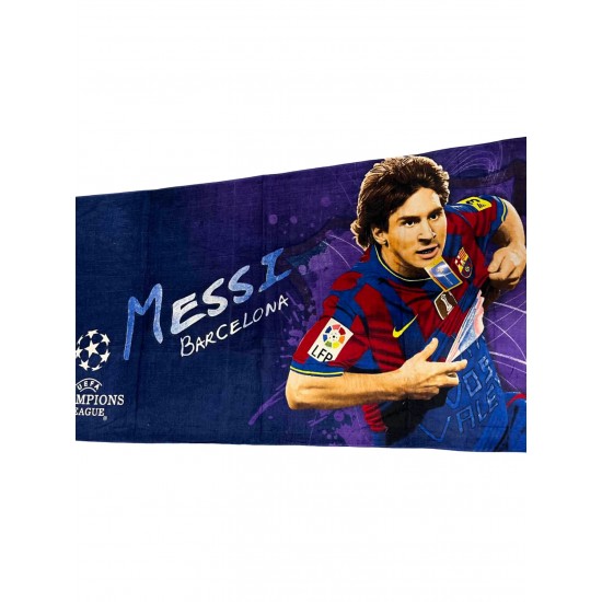 Βαμβακερή Πετσέτα Θαλάσσης MESSI 80x150 cm Βαμβακερή Πετσέτα Θαλάσσης MESSI 80x150 cm