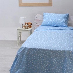 Σετ Σεντόνια Μονά Βαμβακερά 165Χ270 Cotton Feelings 22 Blue Σετ Σεντόνια Μονά Βαμβακερά 165Χ270 Cotton Feelings 22 Blue