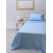 Σετ Σεντόνια Μονά Βαμβακερά 165Χ270 Cotton Feelings 22 Blue