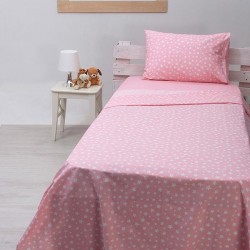Σετ Σεντόνια Μονά Βαμβακερά 165Χ270 Cotton Feelings 22 Pink Σετ Σεντόνια Μονά Βαμβακερά 165Χ270 Cotton Feelings 22 Pink