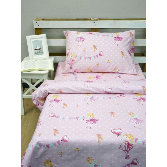 Σετ Σεντόνια Μονά Βαμβακερά 165Χ270 Cotton Feelings 30 Pink Σετ Σεντόνια Μονά Βαμβακερά 165Χ270 Cotton Feelings 30 Pink