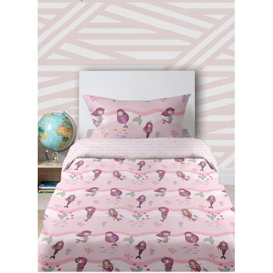 Σετ Σεντόνια Μονά Βαμβακερά 165Χ270 Cotton Feelings 32 Pink Σετ Σεντόνια Μονά Βαμβακερά 165Χ270 Cotton Feelings 32 Pink