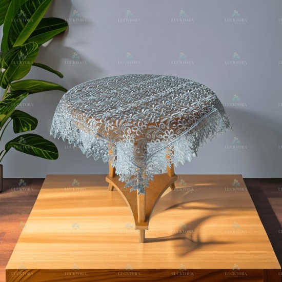 Καρέ (90x90) cm Με Κέντημα C-2 Γκρι