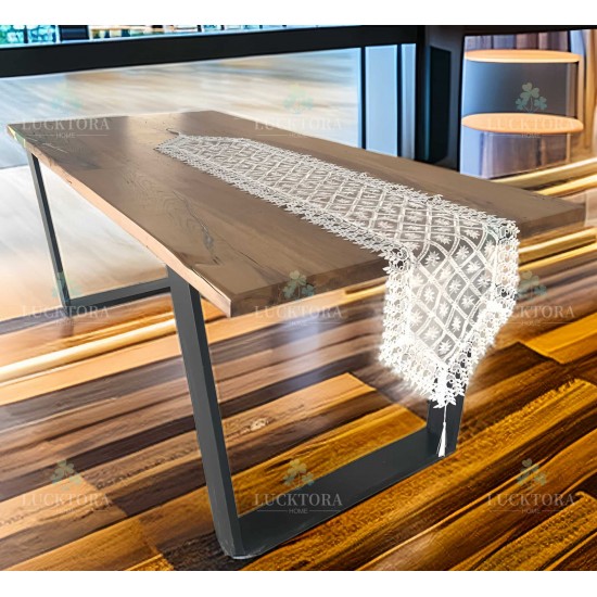 Τραβέρσα 40x180 cm Με Κέντημα C-3 Λευκό Τραβέρσα 40x180 cm Με Κέντημα C-3 Λευκό