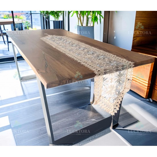 Τραβέρσα 40x180 cm Με Κέντημα C-1 Γκρι Τραβέρσα 40x180 cm Με Κέντημα C-1 Γκρι