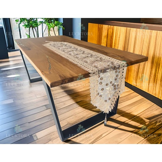 Τραβέρσα 40x180 cm Με Κέντημα C-7 Μπεζ Τραβέρσα 40x180 cm Με Κέντημα C-7 Μπεζ