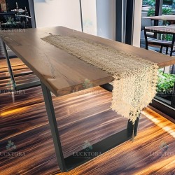 Τραβέρσα  40x180 cm Με Κέντημα C-2 Μπεζ