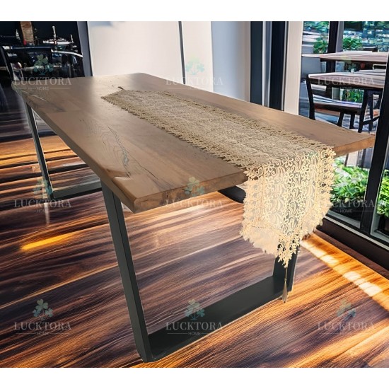 Τραβέρσα 40x180 cm Με Κέντημα C-2 Μπεζ Τραβέρσα 40x180 cm Με Κέντημα C-2 Μπεζ