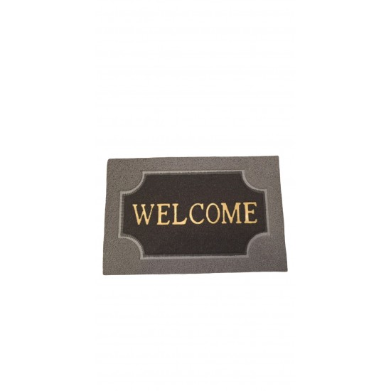 Πατάκι Εισόδου Welcome 40x60 Γκρι & Μαύρο Πατάκι Εισόδου Welcome 40x60 Γκρι & Μαύρο