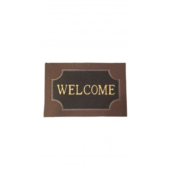 Πατάκι Εισόδου Welcome 40x60 Μαύρο & Καφέ Πατάκι Εισόδου Welcome 40x60 Μαύρο & Καφέ