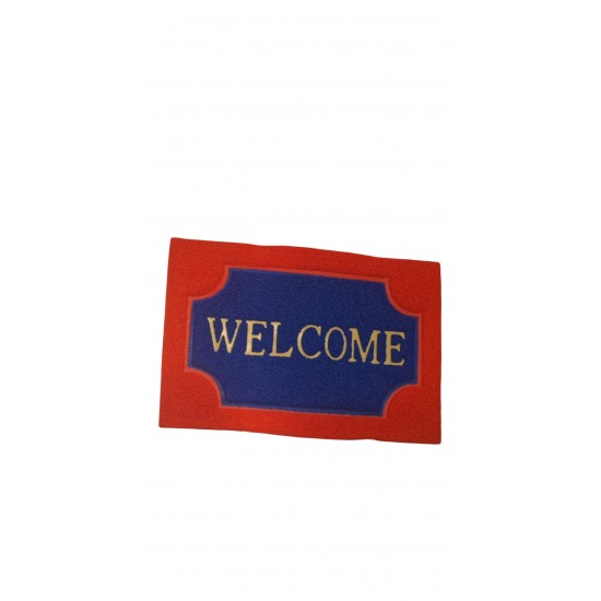 Πατάκι Εισόδου Welcome 40x60 Κόκκινο & Μπλε Πατάκι Εισόδου Welcome 40x60 Κόκκινο & Μπλε