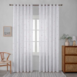 Ετοιμη Κουρτίνα Με Τρέσα Τεμάχιο 270Χ295cm 6092-10 Ροζ