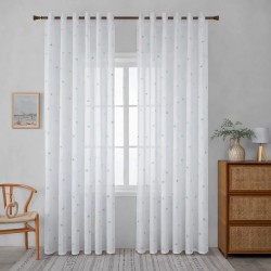 Ετοιμη Κουρτίνα Με Τρέσα Τεμάχιο 270Χ295cm 6092-7  Μπλέ