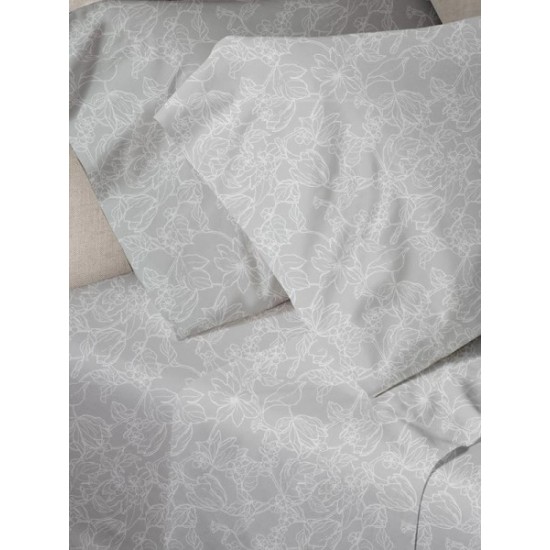 Σετ Σεντόνια Menta Διπλά (200X250) Εμπριμέ 020 Sunshine Grey Σετ Σεντόνια Menta Διπλά (200X250) Εμπριμέ 020 Sunshine Grey