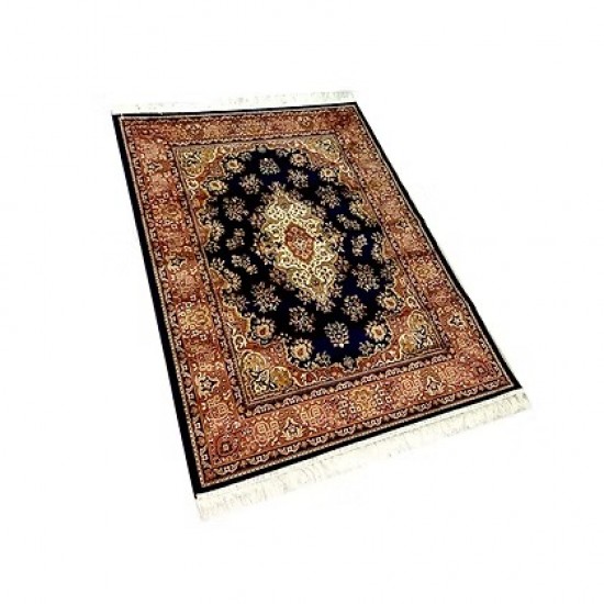 Χαλάκι-Διάδρομος Viscose 50x70cm Nain Μπλε Χαλάκι-Διάδρομος Viscose 50x70cm Nain Μπλε