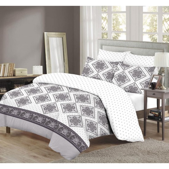 Σεντόνια King Size (Σετ 4τμχ) Βαμβακερά Marwa 2108