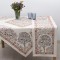 Τραπεζομάντηλο Dimeco Στόφα Καρέ 100x100cm Alina Beige