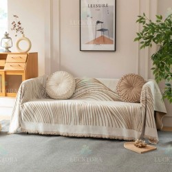 Ριχτάρι Τριθέσιου Καναπέ 180x280cm Chenille Με Κρόσια C 3-1 Ριχτάρι Τριθέσιου Καναπέ 180x280cm Chenille Με Κρόσια C 3-1