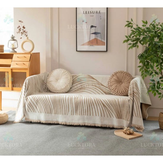 Ριχτάρι Τριθέσιου Καναπέ 180x280cm Chenille Με Κρόσια C 3-1 Ριχτάρι Τριθέσιου Καναπέ 180x280cm Chenille Με Κρόσια C 3-1