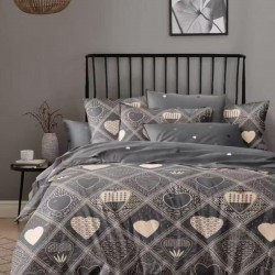 Σετ Σεντόνια Ημίδιπλα  με Λάστιχο 120x200x20 Orf-2025-201