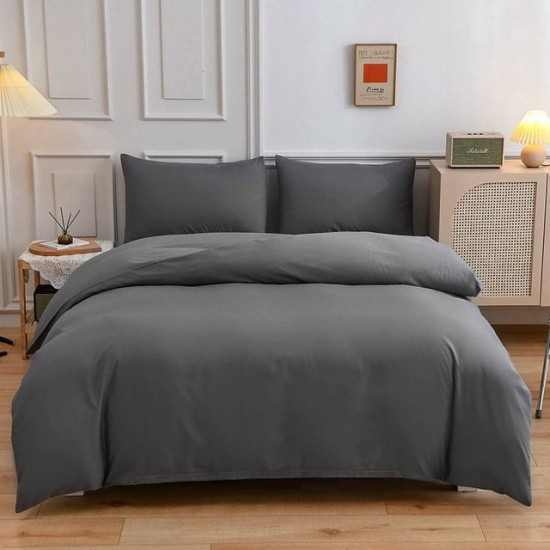 Παπλωματοθήκη Μονή 160x240cm Γκρι/Σκούρο Παπλωματοθήκη Μονή 160x240cm Γκρι/Σκούρο