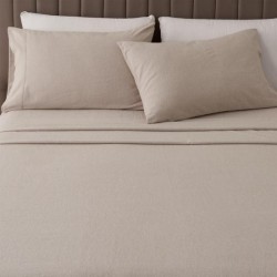 Ζεύγος Μαξιλαροθήκες 50×70cm  Melios Home Mπεζ Σκούρο